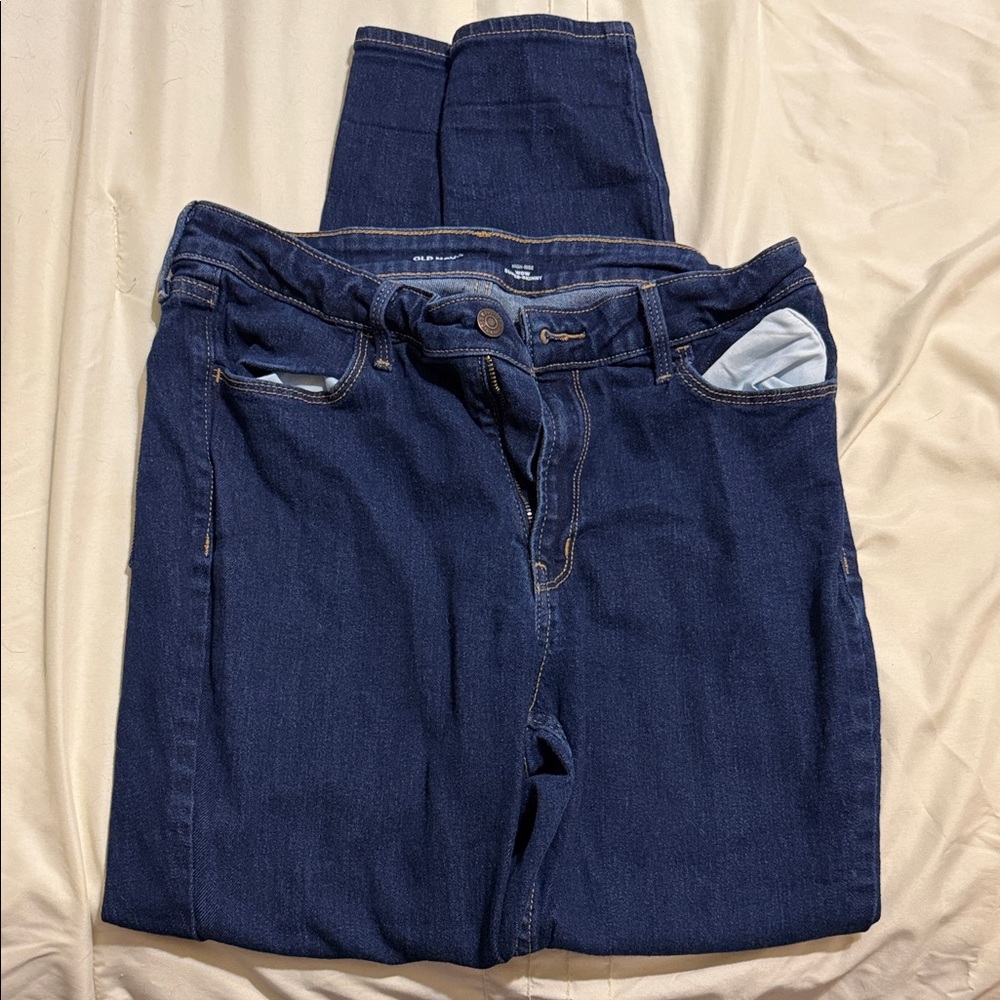 Old Navy High Rise Dark Blue Jeans